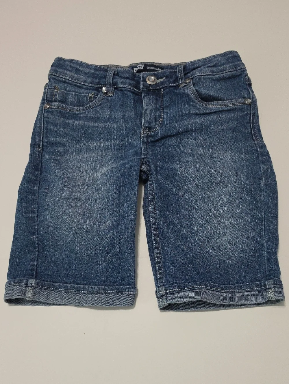 LEVI'S Kids Bermuda Medium Wash Denim Shorts Sz 10